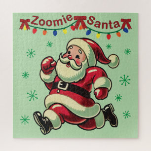 Zoomie Santa Christmas Jigsaw Puzzle