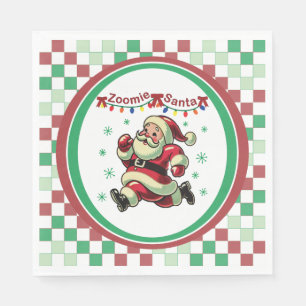 Zoomie Santa Christmas Napkin
