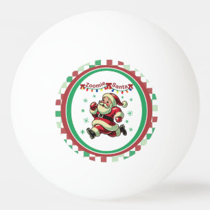 Zoomie Santa Christmas Ping Pong Ball