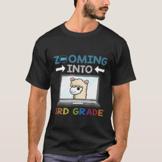 Zooming Into 3rd Grade Virtual Back to School  Kid T-Shirt