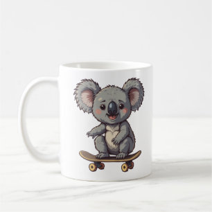 Zooming Koala on Wheels Coffee Mug