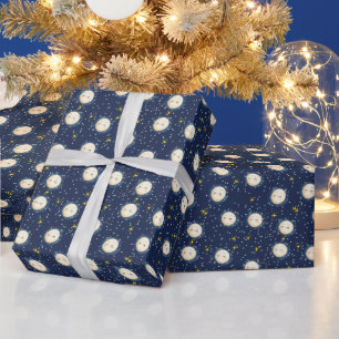 Zooming to the Moon Wrapping Paper