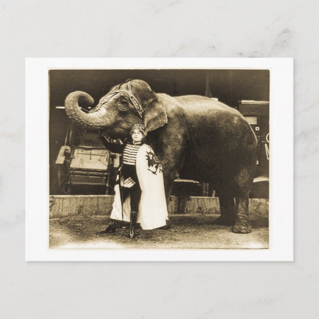 Zora and Trilby 1916 Postcard (Front)