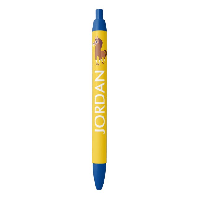 Zora the Horse Black Ink Pen (Front Vertical)