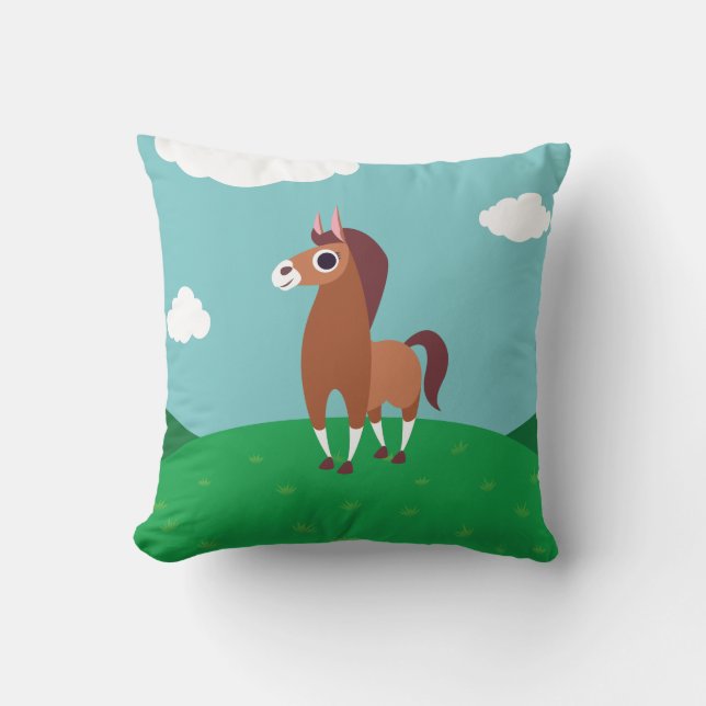 Zora the Horse Cushion (Front)