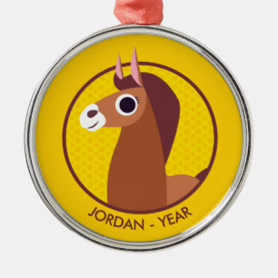 Zora the Horse Metal Tree Decoration