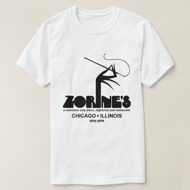 Zorine's Restaurant Disco Nightclub, Chicago, IL  T-Shirt (Design Front)