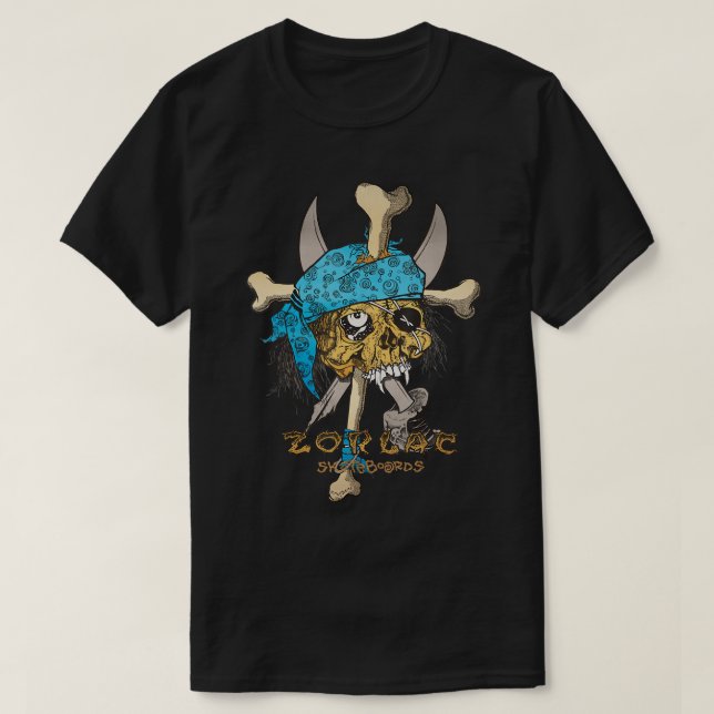 Zorlacss Pushead Pirate Skulls Classic T-Shirt (Design Front)