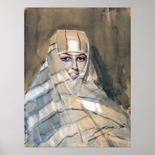 Zorn - Bedouin Girl Poster