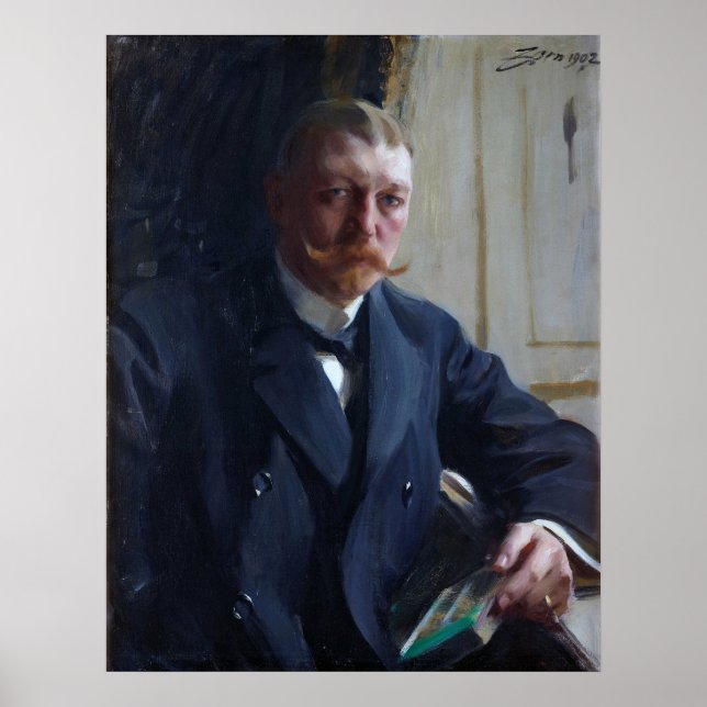 Zorn - Portrait Of Franz Heiss 1902 Poster (Front)