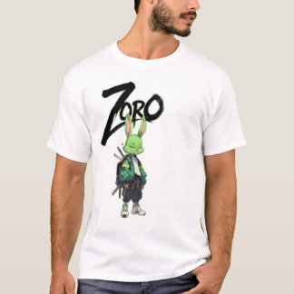 Zoro Anime Rabbit Warrior Graphic T-Shirt