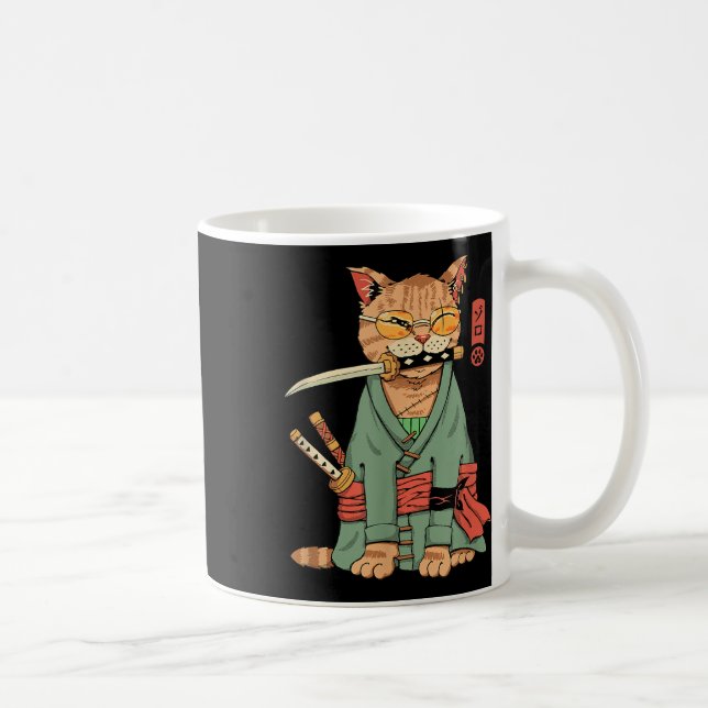 Zoro Cat Warrior  Coffee Mug (Right)