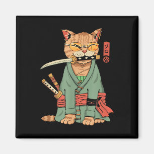 Zoro Cat Warrior Magnet