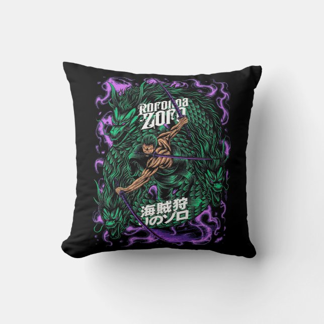 Zoro Roronoa One Piece Cushion (Front)