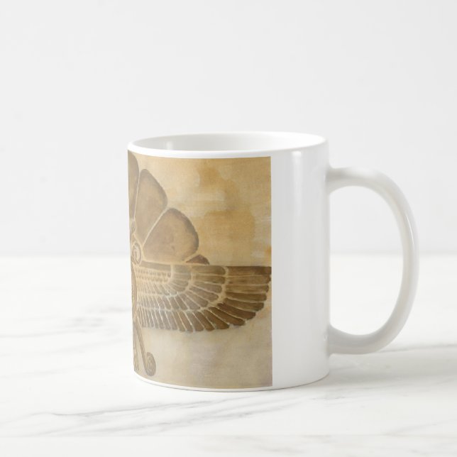 Zoroastrian Faravahar Symbol Coffee Mug (Right)