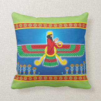 Zoroastrian Persian Faravahar Cushion