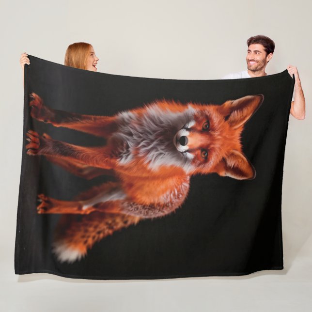 Zorro nocturno fleece blanket (In Situ)