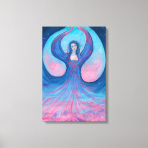 Zorya Dawn Goddess Slavic Folklore Surreal Fantasy Canvas Print