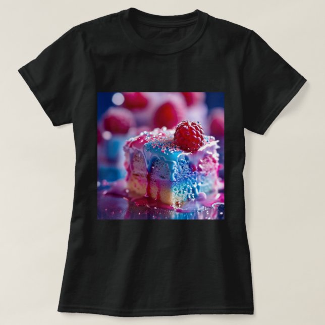 ZOYNK Dream World Picture Art Berry Cake T-Shirt (Design Front)