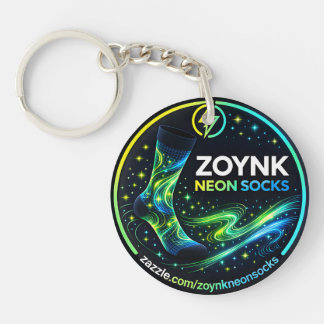Zoynk Neon Socks Key Ring