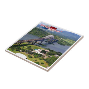 zPA005 PANAMA, Bridge of the Americas, Ceramic Tile