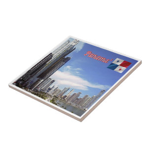 zPA006 PANAMA, Skycrapers, America, Ceramic Tile