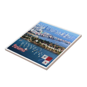 zPA008 PANAMA, Aerial View, America, Ceramic Tile
