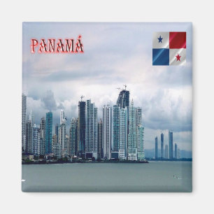 zPA013 PANAMA, Skyline, America, Fridge Magnet