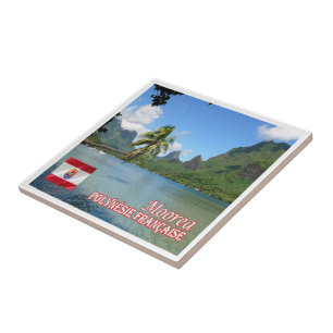 zPF013 COOK BAY, MOOREA, French Polynesia, Ceramic Tile