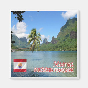 zPF013 COOK BAY, MOOREA, French Polynesia, Fridge  Magnet