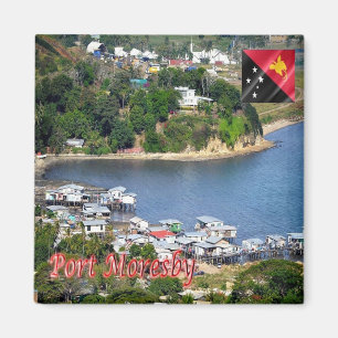 ZPG004 MORESBY, Papua New Guinea, Oceania, Fridge Magnet