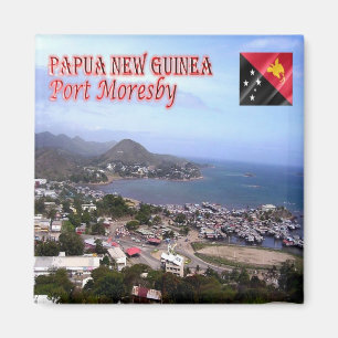 zPG06 MORESBY, Papua New Guinea, Oceania, Fridge Magnet