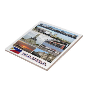 zPH004 MANILA mosaic, Philippines, Asia,  Ceramic Tile