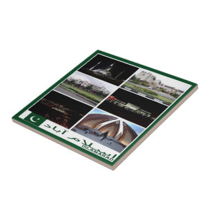 zPK003 collage of ISLAMABAD, Pakistan Asia, Ceramic Tile