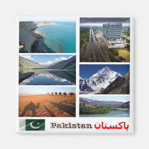 zPK005 mosaic of PAKISTAN, Asia, Fridge Magnet