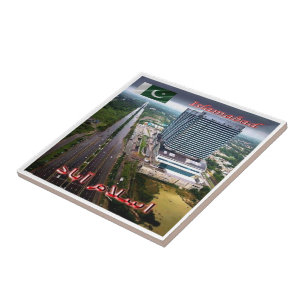 zPK009 ISLAMABAD view by night, Pakistan, Ceramic Tile
