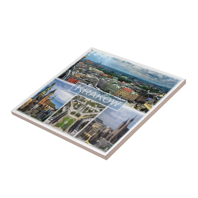 zPL003 KRAKOW, Poland, Europe, Ceramic Tile (Side)