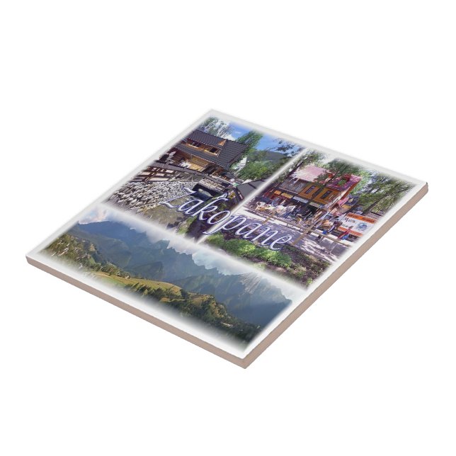 zPL007 ZAKOPANE, Poland, Europe, Ceramic Tile (Side)