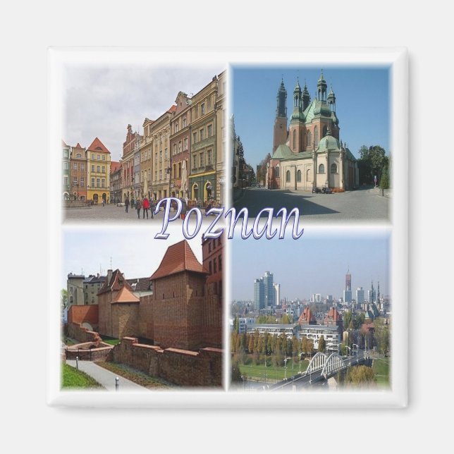 zPL008 POZNAN , Poland, Europe, Fridge Magnet (Front)