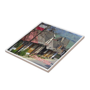 zPL016 LANCKORONA panorama, Poland, Europe, Ceramic Tile