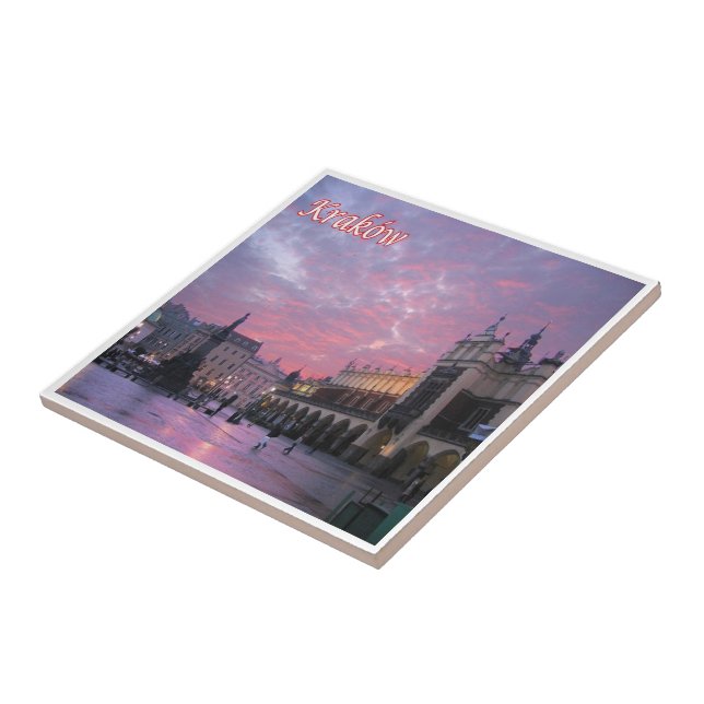 zPL018 KRAKÓW Old Town, Poland, Europe, Ceramic Tile (Side)