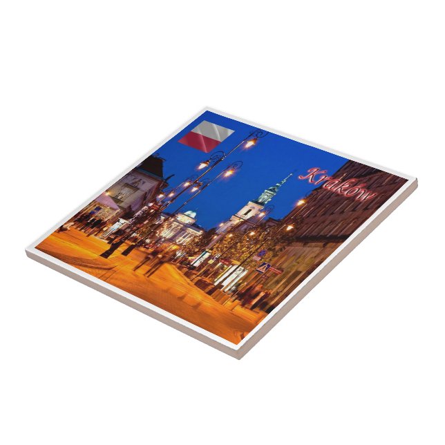 zPL019 KRAKÓW LONG COURSE, Poland, Europe, Ceramic Tile (Side)