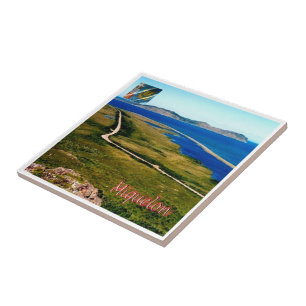zPM004 MIQUELON, Landscape, America, Ceramic Tile