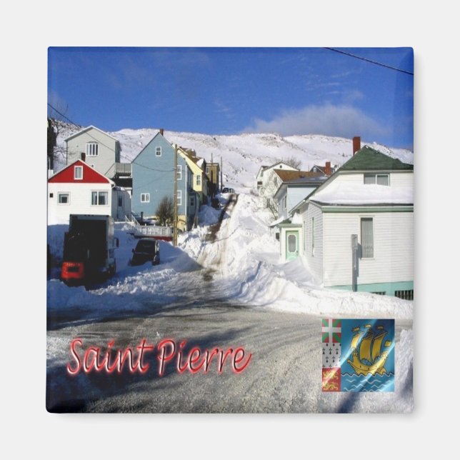 zPM005 SAINT PIERRE, San Pierre Miquelon, Fridge Magnet (Front)