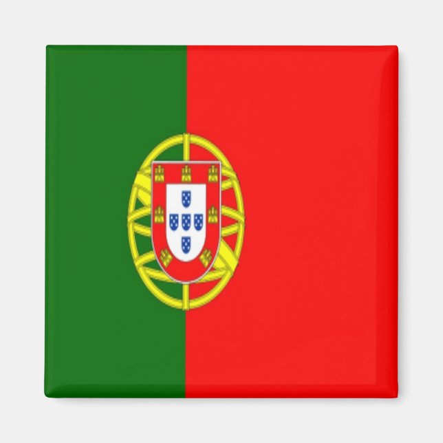 zPT001 PORTUGUESE FLAG PORTUGAL, Fridge  Magnet (Front)