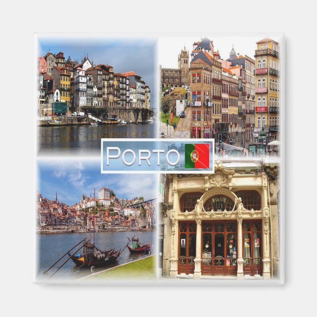 zPT005 RIBEIRA, River Douro, Portugal, Fridge Magnet (Front)