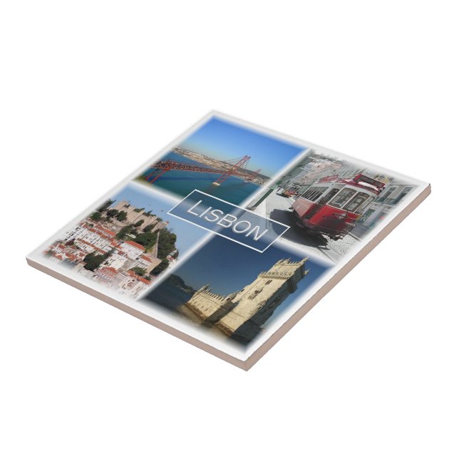 zPT007 LISBON, Portugal, Europe, Ceramic Tile (Side)