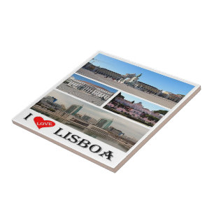 zPT019 LISBON "II Love", Portugal, Europe, Ceramic Tile