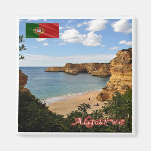zPT027 ALGARVE Beach Marinha, Portugal, Fridge Magnet