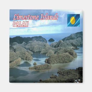 zPW008 LIMESTONE ISLANDS, Palau, Oceania, Fridge Magnet